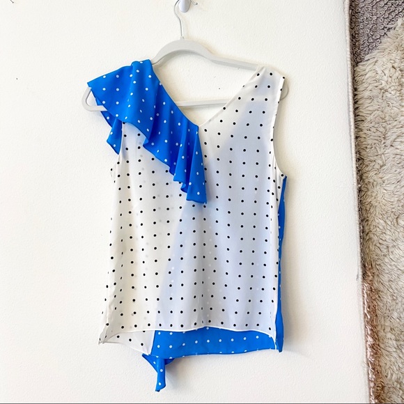 DVF Sleeveless Side Ruffle Top - Picture 5 of 8